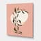 Designart - Abstract Geometrical Sun and Moon With Leaf VI - Modern Canvas Wall Art Print